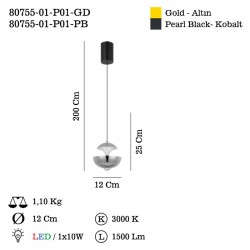 RABITA 01 ALTIN LEDLI SARKIT 3000K