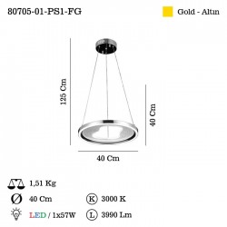 SASSO K.BOY LEDLI SARKIT 57W 3000K