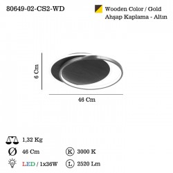 VENERA 2 LI K.YUV ESKIT/AHSAP LEDLI PLAFONYER