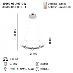 SELESTE LEDLI ESKITME SARKIT 31W 3000K