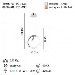 SELESTE LEDLI ESKITME SARKIT 12W 3000K