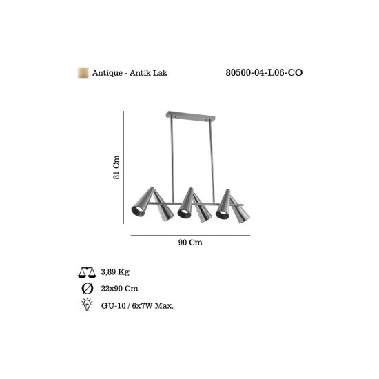 SOLDEN 6 LI ESKITME M.USTU AVIZE 6XGU10