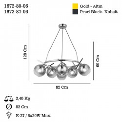 BENA 6 LI KOBALT SARKIT AVIZE 6XE27