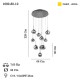 HERMAN 6+3+1 ALTIN SARKIT AVİZE 10XG9