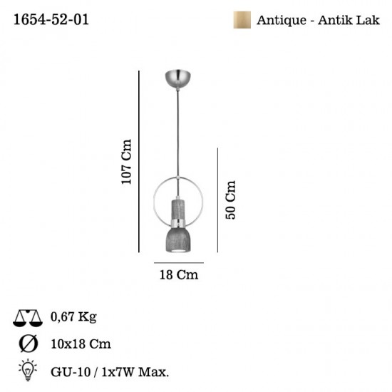UNDER TEKLI ANTIK LAK SARKIT AVIZE 1XGU10