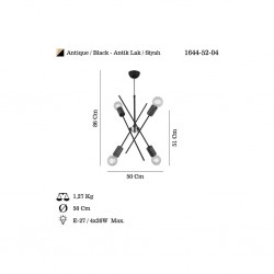 FONTA 4 LU ANTIK LAK AVIZE 4XE27