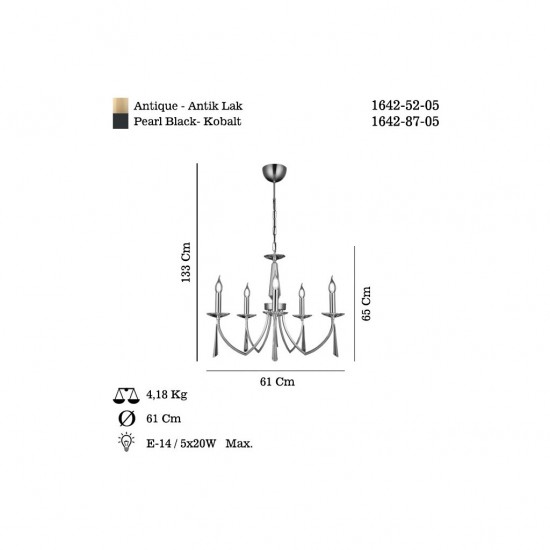 FORMENA 5 LI KOBALT AVIZE 5XE14