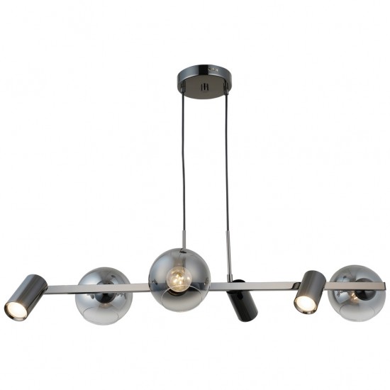 ZERDE 3+3 KOBALT SIRALI AVİZE 3XGU10+3XE27