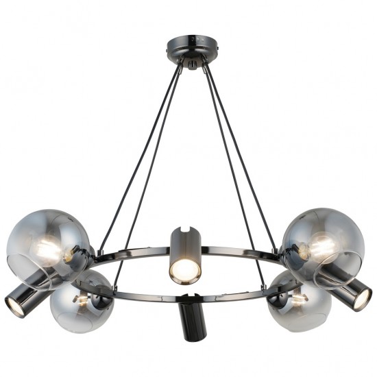 ZERDE 4+4 KOBALT AVİZE 4XGU10+4XE27