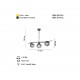 FRAMO 3 LU SIRALI KOBALT AVİZE 3XE27