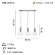 KABO 3 LU SIRALI ANTİK LAK AVİZE 3XE27