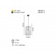 MAPES BYK TEKLİ ALTIN AVİZE 1XE27