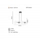 RAMELLA 4 LU SIRALI ANTIK LAK AVİZE 4XE27
