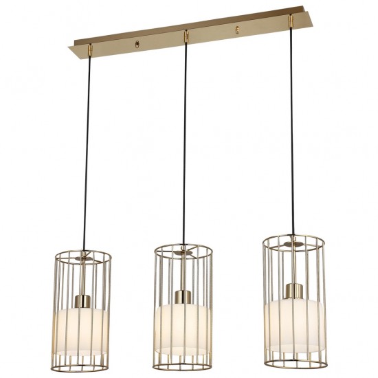 MAPES 3 LU SIRALI ALTIN AVİZE 3XE27