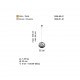 BOBO Q25 LİK ALTIN TEKLİ AVİZE 1XE27