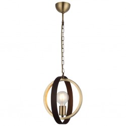 TADO TEKLİ ANTIK LAK/KAHVE BOYALI AVİZE 1XE27