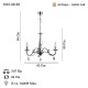 CASTRO 3 LÜ ANTIK LAK E14 AVİZE