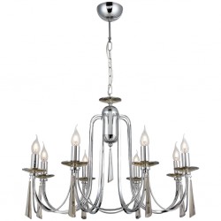 KONTES 8 Lİ KROM AVİZE 8XE14