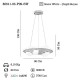 BESTA 9 LU LEDLI AVIZE 600 MM KADEMELI 82W