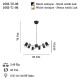 LUME 6 LI SİYAH-ANTIK LAK AVIZE 6XGU10