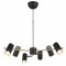 LUME 6 LI SİYAH-ANTIK LAK AVIZE 6XGU10