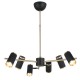 LUME 6 LI SİYAH-ANTIK LAK AVIZE 6XGU10