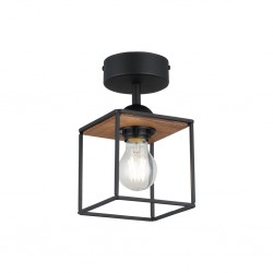 ARAMO TEKLI SİYAH PLAFONYER 1XE27