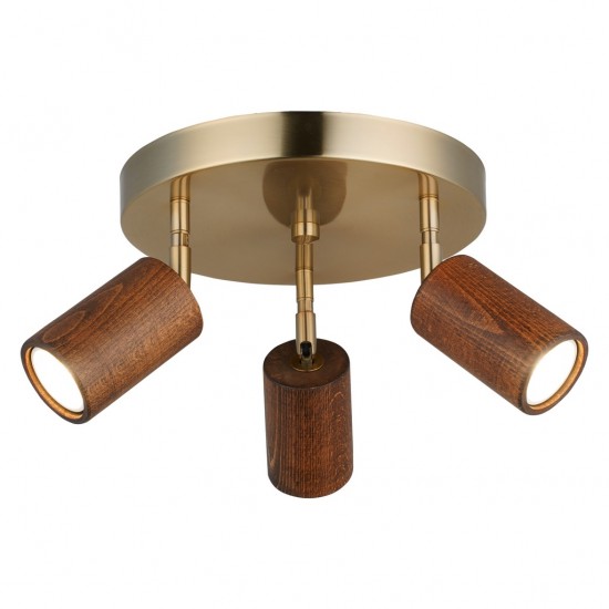 LEGNO 3 LU ANTIK LAK YUV. PLAFONYER 3XGU10