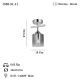 RAYO TEKLİ KROM PLOFONYER 1XE27