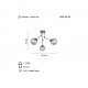 PORE 3 LÜ ANTİK LAK AVİZE 3XE27