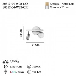 TAPPE 1+1 LI ESKITME LEDLI APLIK KADEMELI