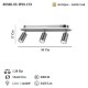 MILTEN 3 LU LEDLI ESKITME APLIK 3000K 35W