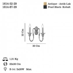 BORENO 2 LI ANTIK LAK APLIK 2XE14