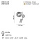 KERO 1+1 ANTIK LAK APLİK 1XGU10+1XE27