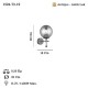 POLINO ANTIK LAK APLİK 1XE27