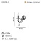 CASTRO TEKLİ ANTIK LAK E14 APLİK