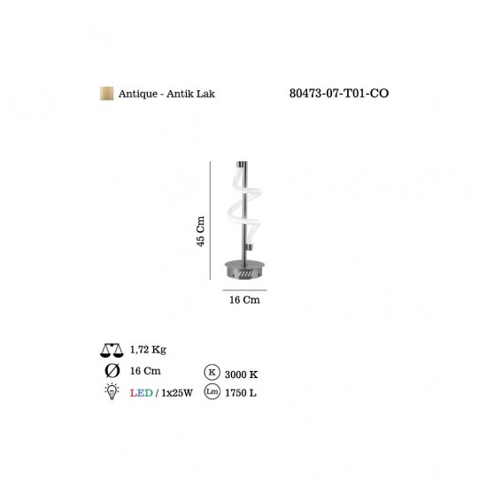 PENDOLA LEDLI MASA LAMBASI 25W 3000K