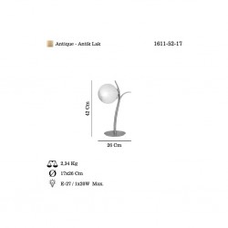 BOYKA TEKLI ANTIK LAK M.LAMBASI 1XE27