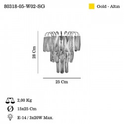 CAVILLA 2 LI APLIK 2XE14
