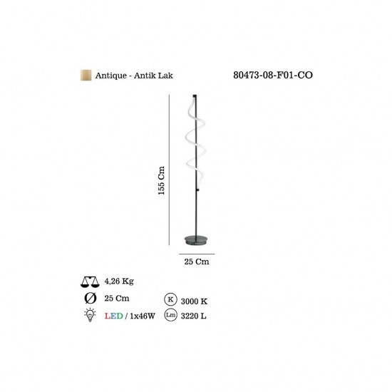 PENDOLA LEDLI LAMBADER 46W 3000K