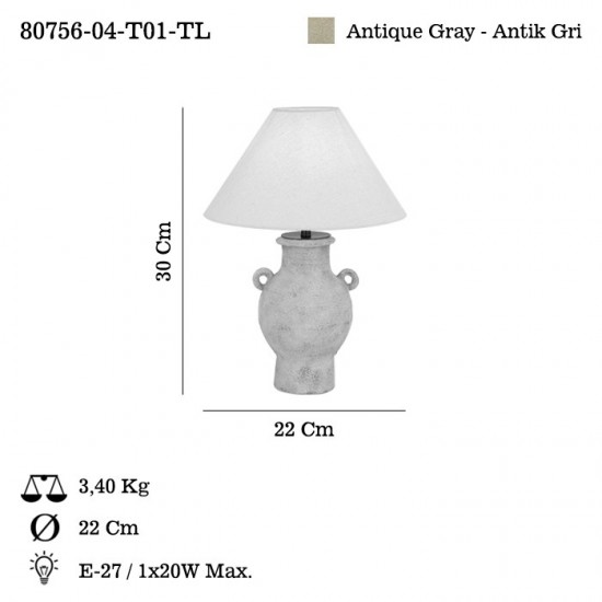 SOLVITO 04 MASA LAMBASI 1XE27