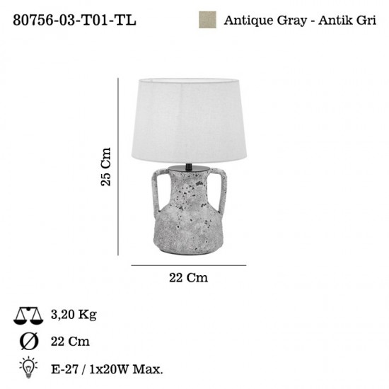 SOLVITO 03 MASA LAMBASI 1XE27