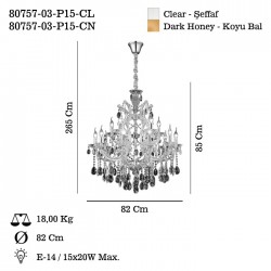 PERIANA 15 LI SEFFAF AVIZE 15XE14
