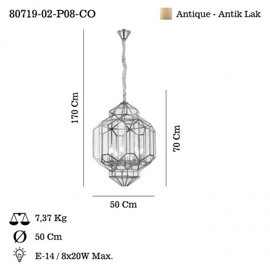 ESTENSE 8 LI ANTIK AVIZE 8XE14