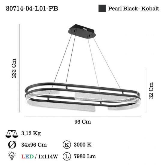 MARINO LEDLI KOBALT MASA USTU AVIZE 114W 3000K