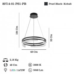 MARINO K.BOY LEDLI KOBALT AVIZE 72W 3000K