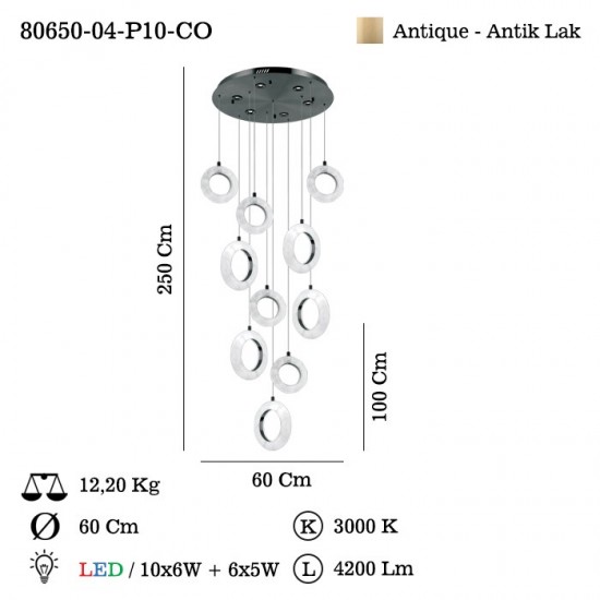 ELASTOS 10 LU ESKITME LEDLI AVIZE 3000K