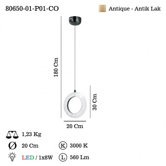 ELASTOS TEKLI ESKITME LEDLI AVIZE 3000K