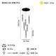 SALENTO 6 LI ALTIN LEDLI AVIZE 7WX6+3WX4 3000K