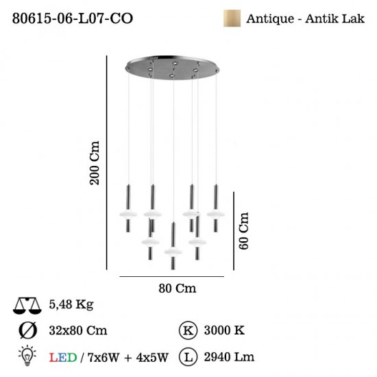 REVOLA 7 LI M.USTU ESKITME LEDLI AVIZE 7X5W